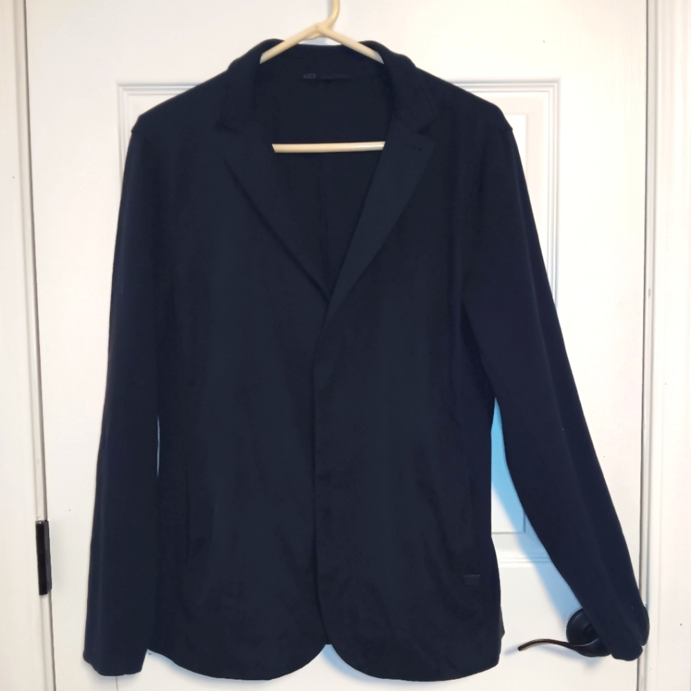 A/X Armani Exchange Mixed Texture Casual Blazer Jacket
